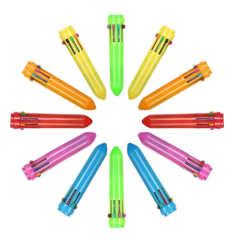 Kaptin 24 Pack Multicolor Ballpoint Pen Mini Shuttle Pens mini pens, Retractable Ballpoint Pens Multicolor Pens kids pens Office School Supplies for Students Children - Image 2